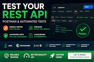test your rest API with postman and automated java tests