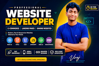 build responsive frontend websites or gaming sites