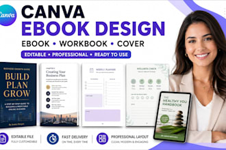 design canva ebook, ebook design, workbook design and ebook cover