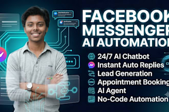build ai facebook messenger chatbot and automation with n8n