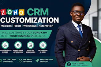 help small businesses implement, optimize zoho CRM to organize leads, automation