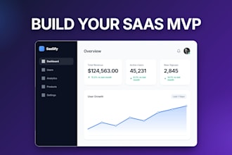 develop your saas mvp backend and user interface