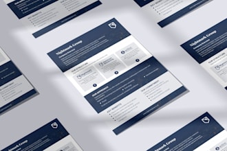 design professional brochures, one pagers and booklets