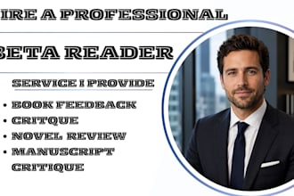 beta read your book and give detailed reader feedback report