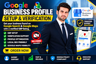 setup, create, fix optimize local SEO, google my business profile verification