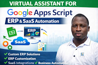 provide erp, saas and google apps script virtual assistance