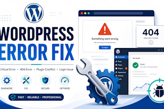 fix wordpress critical errors, bugs, login and plugin issues
