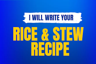 rice and stew recipe