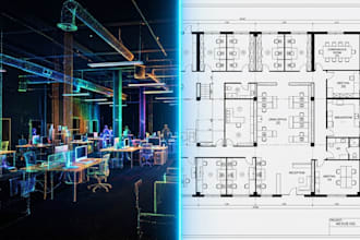 convert point cloud laser scan to 2d floor plans and as built drawings