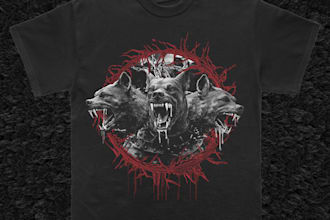 make insane custom shirt designs for your metal band