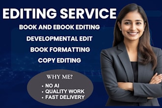 professionally edit, rewrite, and polish your manuscript