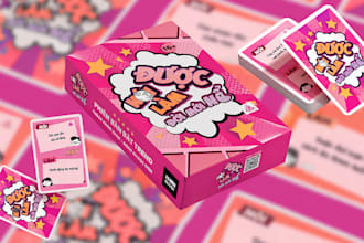 custom card game board frame design 54poker card deck card box card illustration