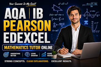 tutor aqa, ib, pearson and edexcel math curricullum online