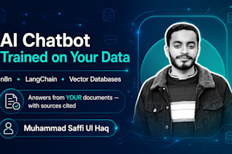 build an ai chatbot trained on your data using n8n and langchain