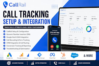 integrate callrail with google ads, ga4, GTM and CRM