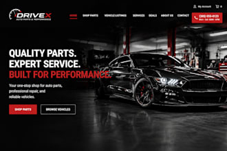 build wix auto part website auto repair car dealership vehicle listing website