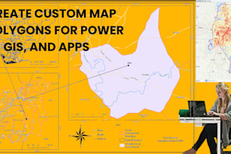 create custom map polygons for power bi, gis, and apps