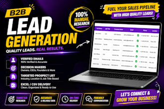 do b2b lead generation and verified email list