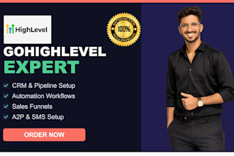 build your gohighlevel CRM automation and sales funnel