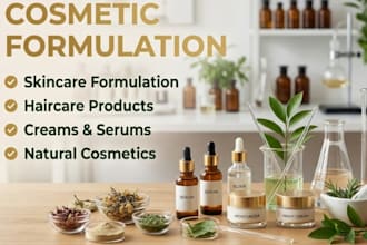 be your cosmetic chemist for skincare and beauty product formulation