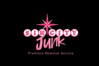 design wordmark junk removal business logo