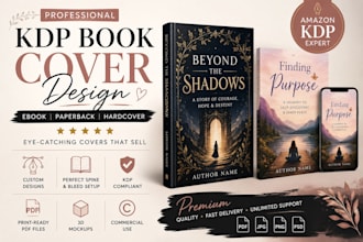 design professional KDP book covers for amazon