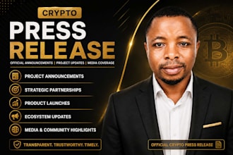 write a crypto blockchain press release for web3, defi, nft