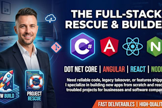 do full stack web development in dot net core angular react