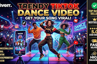 create a viral tiktok dance challenge for your song or brand