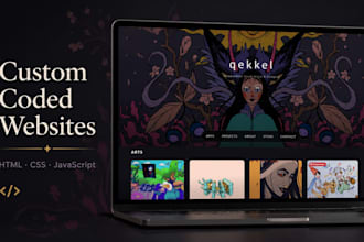 design and code a custom website with HTML and CSS