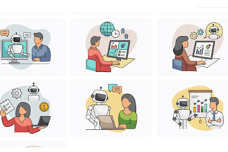 design modern flat vector illustrations