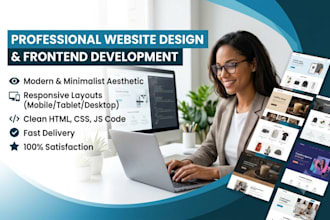 develop a responsive frontend website