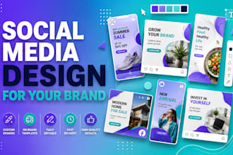 be canva template designer for social media and branding