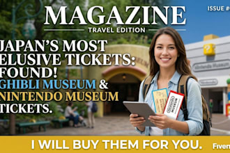 book ghibli museum and nintendo museum tickets for you