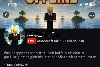 push your twich with follower and live viewer