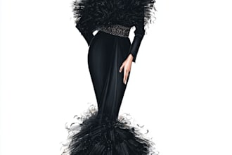 draw a fashion illustration or sketch of a figure in clothes