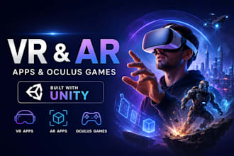 develop high quality VR and ar apps or oculus game with unity
