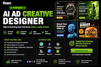 create high converting ai ad creatives for facebook, instagram and google ads