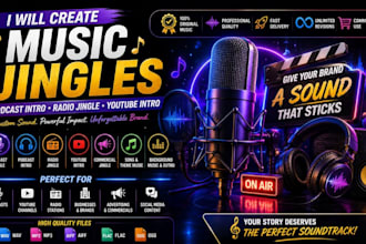 create music jingles podcast intro radio jingle and youtube intro