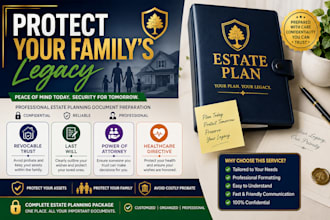 prepare your revocable trust, will, poa, and healthcare directive