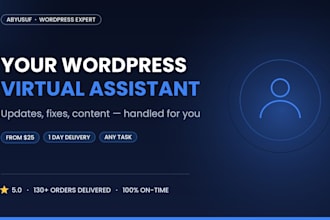 be your wordpress virtual assistant for website maintenance