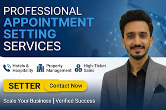 be your appointment setter for high ticket sales