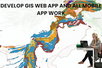 develop gis web app and all mobile app work