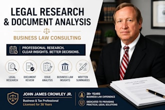 provide professional legal research and document analysis