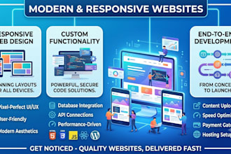 design and develop a responsive custom website