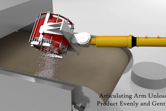 create 3d industrial animation for mechanical and robotic animation video