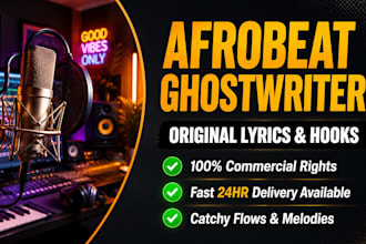 ghostwrite your afrobeat song with original lyrics