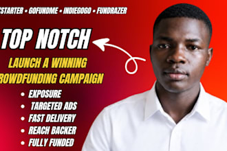promote fundraising campaign for gofundme kickstater indiegogo