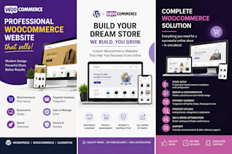 design a woocommerce ecommerce  website