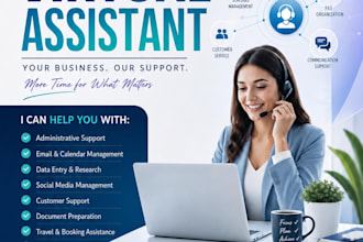 be your virtual assistant for email management and internet research business